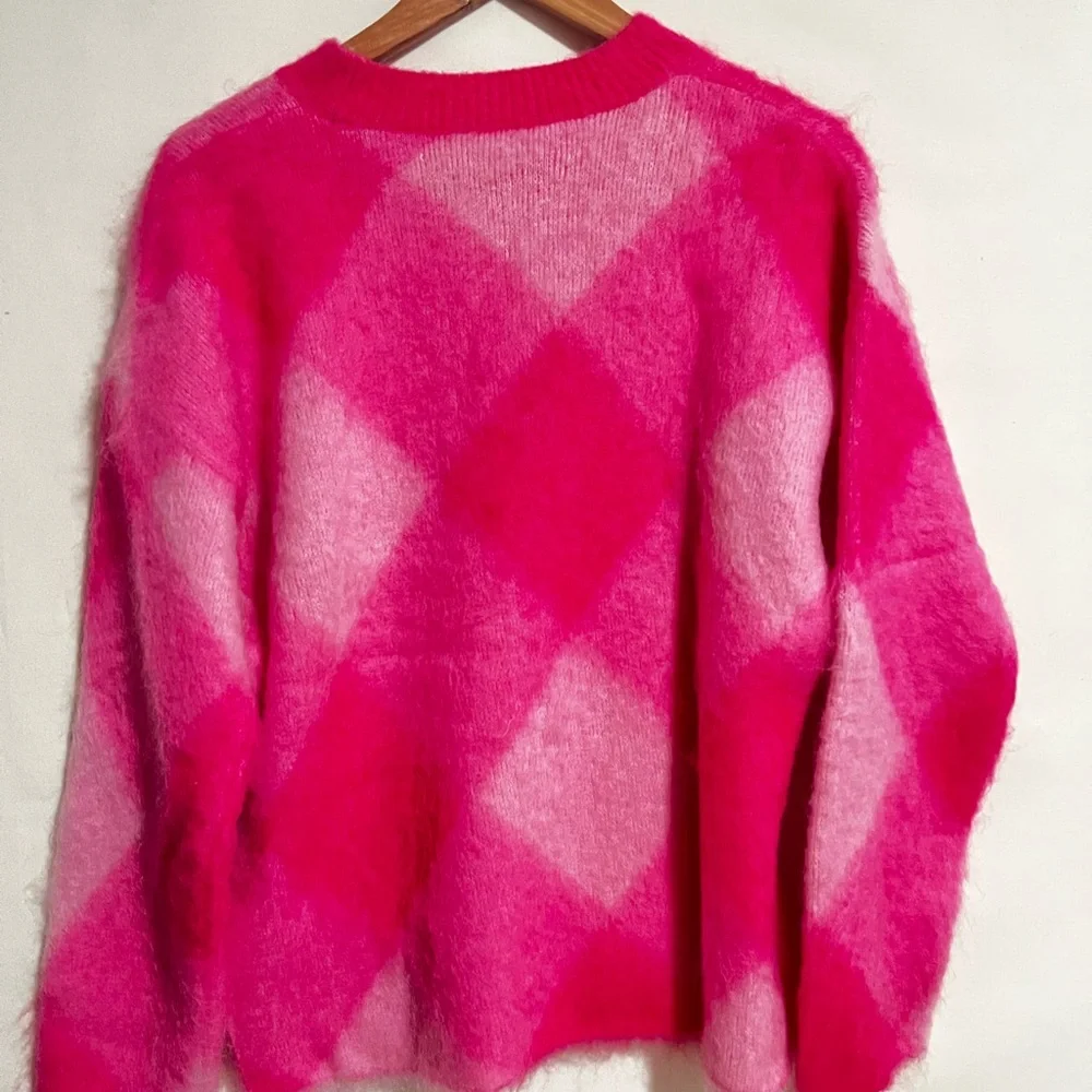 & Other Stories Pink Plaid Sweater - size S - Picture 4 of 4